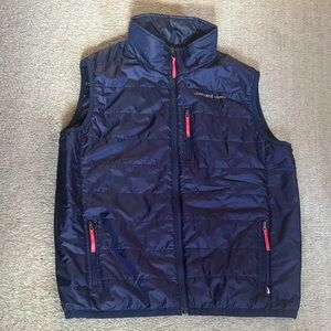 Vineyard Vines Vest Size Youth Performance Full Zip Blue X-Large 18